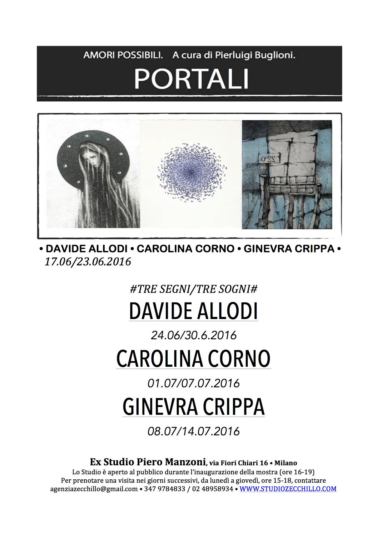 DAVIDE ALLODI • CAROLINA CORNO • GINEVRA CRIPPA